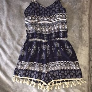 Tribal print romper